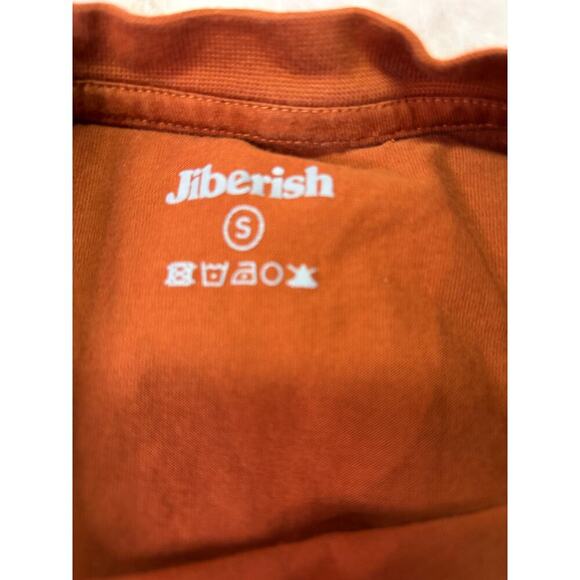 Jiberish Snowboard Men's Short Sleeve Crew Neck T-Shirt | Small | Burnt Orange - Picture 3 of 7